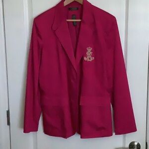 Misses/ ladies Ralph Lauren pink cotton blazer.NWOT